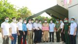 Thăm, động viên các lực lượng làm nhiệm vụ chốt kiểm soát phòng, chống dịch Covid -19 huyện Giao Thủy.