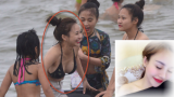 Hot girl Nam Định nổi bật nhất trong hàng ngàn người ở bãi biển Sầm Sơn