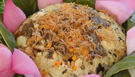 Xôi cá rô, món ngon của đất Thành Nam