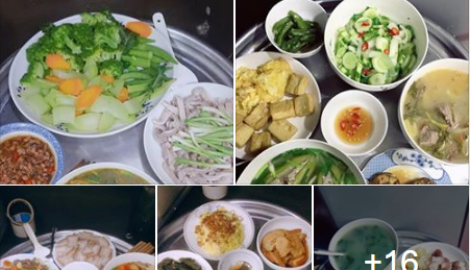 Nàng dâu trẻ khoe mâm cơm đầy ắp, phong phú cho 4 người ăn nhưng thừa nhận chưa biết tính toán chi li nên tốn 12 triệu/tháng tiền ăn