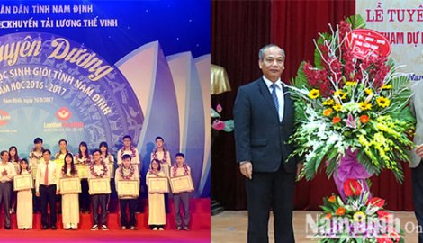 Tuyên dương học sinh giỏi tham dự kỳ thi chọn học sinh giỏi quốc gia năm học 2017-2018