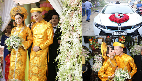 Lễ Vu quy Lâm Khánh Chi: Quà cưới vàng ròng, Chú rể Nam Định rước dâu bằng xe sang 7 tỷ đồng