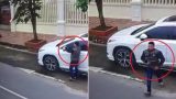 Clip: ‘Đạo chích’ cạy trộm mặt gương xe sang Lexus trong vài giây