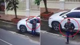 Clip: ‘Đạo chích’ cạy trộm mặt gương xe sang Lexus trong vài giây