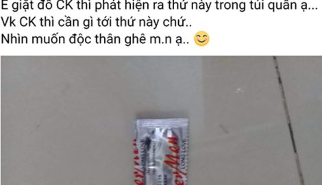 Cô vợ “sốc nặng” phát hiện bao cao su trong túi quần chồng lúc giặt đồ
