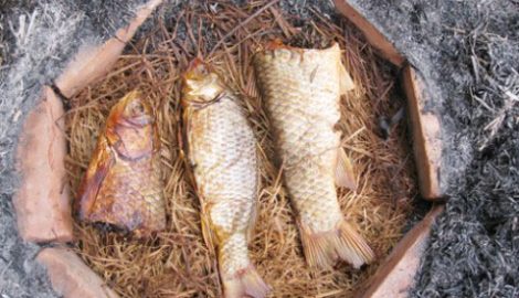 Đặc sản Nam Định: Cá nướng úp chậu