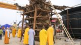 Hơn 200 phật tử Nghệ An tham gia lễ đúc tượng Phật tại Nam Định