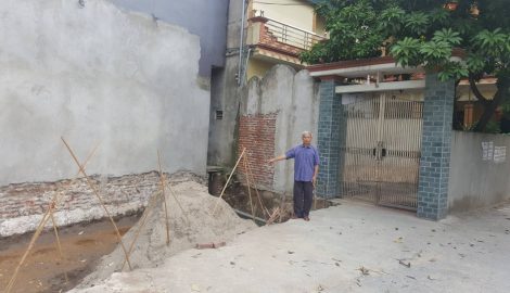 Ý Yên-Nam Định: Người thương binh già kêu cứu không biết đất mất đi đâu