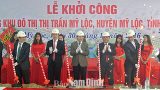 Khởi công xây dựng khu đô thị trung tâm Thị trấn Mỹ Lộc