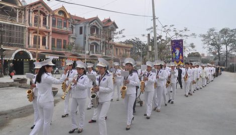 Có một đội kèn đông kỷ lục ở Nam Định