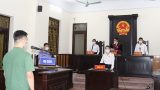 Tòa án nhân dân huyện Giao Thủy xét xử án hình sự, hành vi chống đối người thi hành công vụ trong phòng chống dịch Covid-19