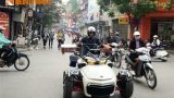 Môtô 3 bánh tiền tỷ Can-am làm xe ba gác tại Nam Định