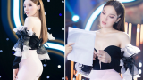 Kỳ Duyên diện váy khoét ngực sâu tận rốn, tiếp tục ‘lăng xê’ vòng 1 bị nghi ‘dao kéo’