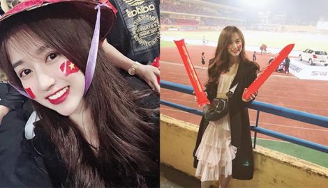 Nữ CĐV quê Nam Định trên sân Hàng Đẫy được tìm kiếm: Mình thích xem bóng đá từ nhỏ