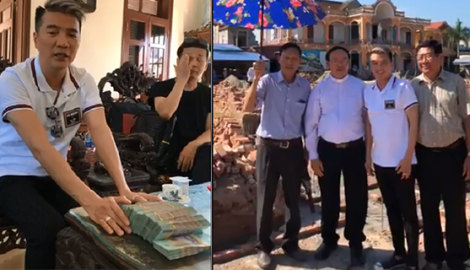 Ca sĩ Đàm Vĩnh Hưng trao 600 triệu đồng ủng hộ xây dựng nhà thờ Trung Lao ở Nam Định
