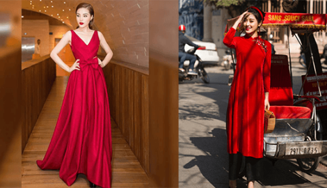 Kỳ Duyên cùng dàn sao Việt thi nhau diện sắc đỏ đón xuân về