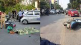 Xe buýt cán qua nam thanh niên tử vong, đường Lê Duẩn ùn dài