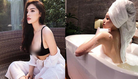 Đăng ảnh vòng 1 ngồn ngộn, Kỳ Duyên bất cẩn để lộ miếng dán ngực