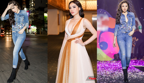 Kỳ Duyên thần thái ngời ngời, khoe vòng một quyến rũ tại sự kiện