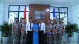 Gắn biển công trình Trung tâm Điều khiển xa Công ty Điện lực Nam Định