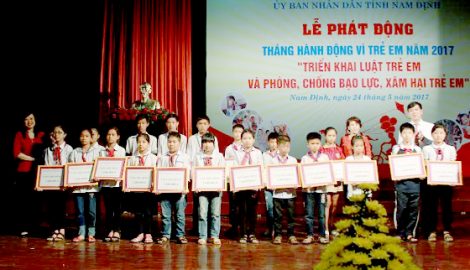 Nam Định phát động Tháng hành động vì trẻ em 2017