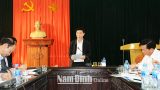 Đồng chí Chủ tịch Uỷ ban nhân dân tỉnh làm việc với huyện Ý Yên