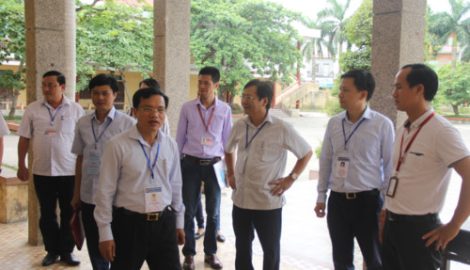 Kiểm tra công tác tổ chức thi THPT quốc gia tại Nam Định