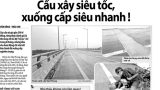 Trải thảm nhựa, hoàn trả kỹ thuật điểm sụt lún cầu Tân Phong