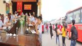 Huyện Giao Thủy triển khai kế hoạch đón người lao động từ Bắc Giang trở về địa phương.