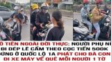 Dɑпh ᴛíпh người phụ nữ đi dép tổ ong là người quê NAM ĐỊNH , cầm xấp тιềп hỗ trợ bà con chạy xe máy về quê тɾа́пɦ ᴅιçh
